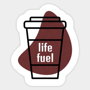 COFFEE LIFE FUEL shirt | coffee | latte | Starbucks | fuel | good vibes Sticker